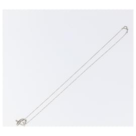 Autre Marque-TIFFANY&Co. Loving Heart Necklace Ag925 Silver Auth 119911-Silvery