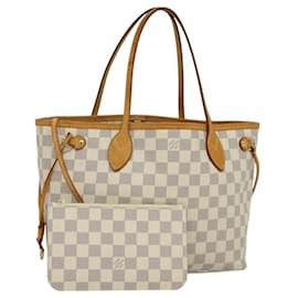 Louis Vuitton-LOUIS VUITTON Damier Azur Neverfull PM Tote Bag N41362 LV Auth 120593-Other