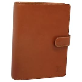 Louis Vuitton-LOUIS VUITTON Nomad Agenda MM Day Planner Cover Brown R20473 LV Auth yk18220-Brown