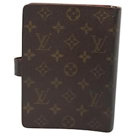 Louis Vuitton-LOUIS VUITTON Monogram Agenda MM Day Planner Cover R20105 LV Auth 123719-Monogram