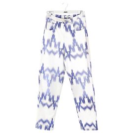 Isabel Marant Etoile Jeans rectos de algodón blanco Blanco