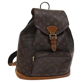 Louis Vuitton-LOUIS VUITTON Monogram Montsouris GM Backpack M51135 LV Auth hk2581-Monogram