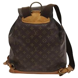 Louis Vuitton-LOUIS VUITTON Monogram Montsouris GM Backpack M51135 LV Auth hk2581-Monogram