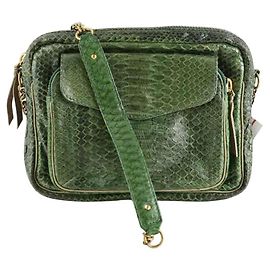 Claris Virot Borsa a tracolla in pelle verde Verde