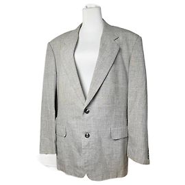 Vintage Dior wool blazer L grey Grey