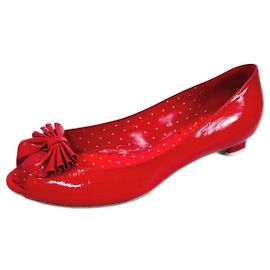 Moschino rote Kitten-Heels Rot
