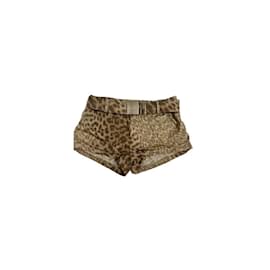 Roberto Cavalli-Vintage Roberto cavalli shorts-Brown,Black,Light brown,Dark brown