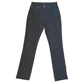 Leggings Trussardi Jeans de algodón gris antracita Gris