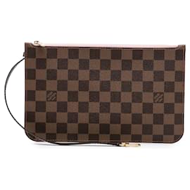 Louis Vuitton-Louis Vuitton Brown Damier Ebene Neverfull Pouch MM-Brown