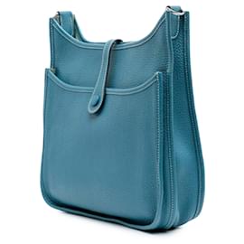 Hermès-Hermès Blue Clemence Evelyne III P-Blue