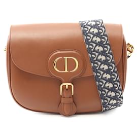 Dior-Dior Brown Large Smooth Calfskin Bobby Crossbody-Brown