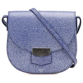 Céline Bleu Petit Trotteur en Peau de Chèvre Bleu