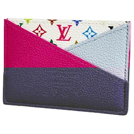 Louis Vuitton-Louis Vuitton Monogram Multicolor Card Case-Pink,White,Multiple colors