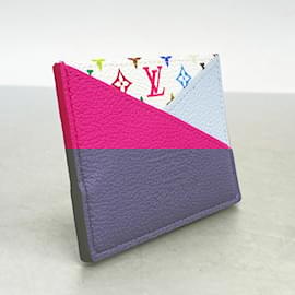 Louis Vuitton-Louis Vuitton Monogram Multicolor Card Case-Pink,White,Multiple colors