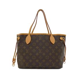 Louis Vuitton-Louis Vuitton Monogram Neverfull PM Handbag-Brown