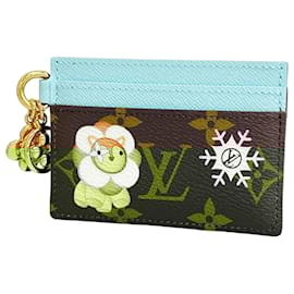 Louis Vuitton-Louis Vuitton Monogram Vivienne Card Case-Brown,Blue