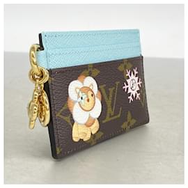 Louis Vuitton-Louis Vuitton Monogram Vivienne Card Case-Brown,Blue