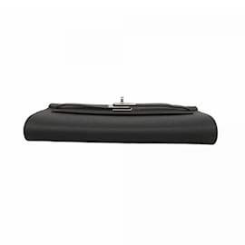 Hermès-Hermes Kelly To Go Epsom Black Shoulder Wallet-Black