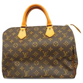 Louis Vuitton-Louis Vuitton Monogram Speedy 30 Handbag-Brown