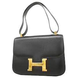 Hermès-Hermes Constance 23 Shoulder Bag-Black