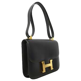 Hermès-Hermes Constance 23 Shoulder Bag-Black