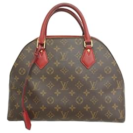 Louis Vuitton-Louis Vuitton Monogram Alma Handbag-Brown,Red