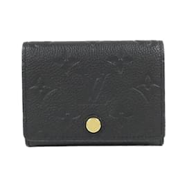 Louis Vuitton-Louis Vuitton Monogram Empreinte Business Card Case-Black