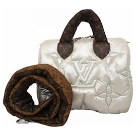 Louis Vuitton-Louis Vuitton Handbag LV Pillow Speedy Bandouliere 25-Brown,Silvery