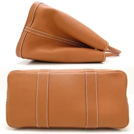 Hermès-Hermes Garden 36 PM Handbag-Brown