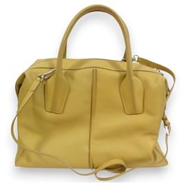 Tod's-Tod's D-Styling BAULETTE Leather Handbag-Camel