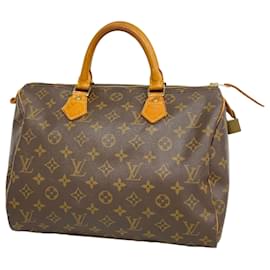 Louis Vuitton-Louis Vuitton Monogram Speedy 30 Handbag-Brown