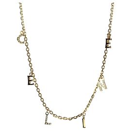 Céline Collana con pendente charm logo Celine D'oro