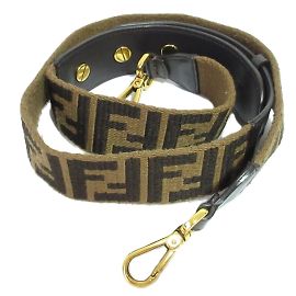 Fendi Zucca Pattern Strap Brown Black