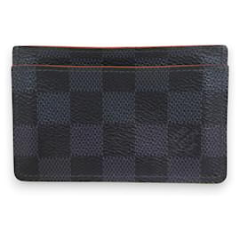 Louis Vuitton-Louis Vuitton Damier Cobalt Business Card Case-Orange,Navy blue