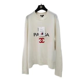 Chanel-NWT Chanel La Pausa Crew Neck Sweater Jumper Sz.48 pre-owned-Beige