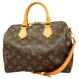 Louis Vuitton-Louis Vuitton Monogram Speedy Bandouliere 25 Handbag-Brown