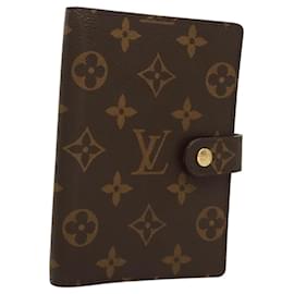 Louis Vuitton-LOUIS VUITTON Monogram Agenda PM Day Planner Cover R20005 LV Auth am8371-Monogram