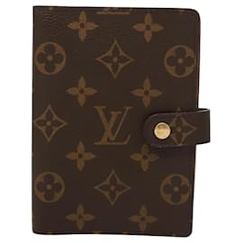 Louis Vuitton-LOUIS VUITTON Monogram Agenda PM Day Planner Cover R20005 LV Auth am8371-Monogram
