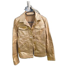 Louis Vuitton Gold Denim Cotton Jacket Golden