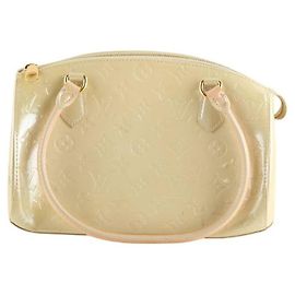 Louis Vuitton Sac à main Sherwood en cuir jaune Jaune