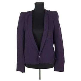 Vanessa Bruno Blazer de algodão roxo Roxo