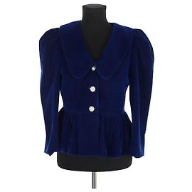 Manoush Samtjacke Blau