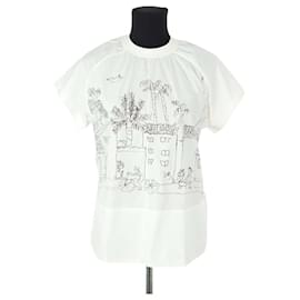 Marni Top de algodón blanco Blanco