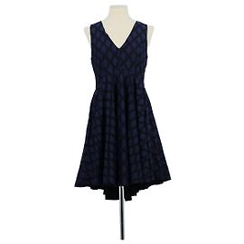 Sandro Marineblaue Spitzenkleid Marineblau