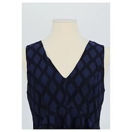 Sandro-Lace dress-Navy blue