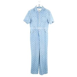 Sandro Blue cotton jumpsuit Blue
