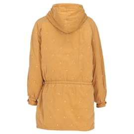 Hermès-Hermès Mustard Yellow Embroidered Coat-Yellow,Mustard