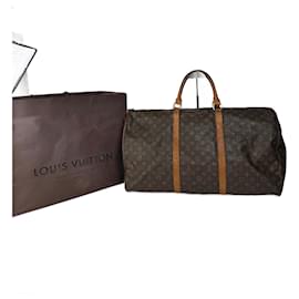 Louis Vuitton-LOUIS VUITTON Travel bags T.  Leather-Brown