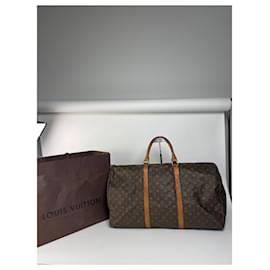 Louis Vuitton-LOUIS VUITTON Travel bags T.  Leather-Brown