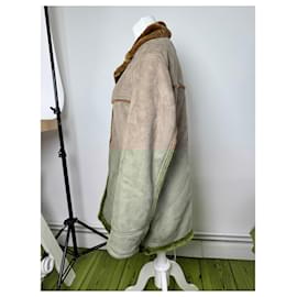 Autre Marque-KANSAI YAMAMOTO Coats T.international L Vegan leather-Brown